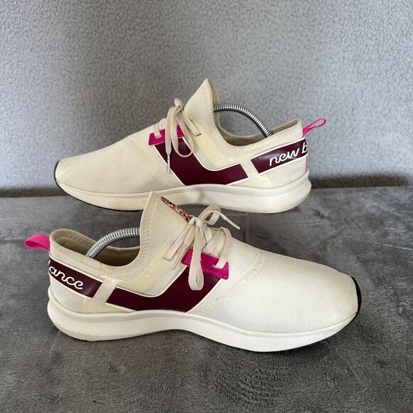 New Balance Nergize Sport Running Shoes Womens 12 Cream‎ REVlite Sneakers - Picture 2 of 11